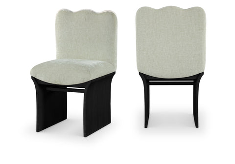 Rowan Mint Chenille Fabric Upholstered Dining Chair , 1 Piece (Style 2)