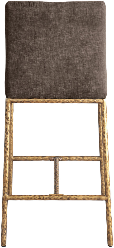 Florence Brown Chenille Fabric Upholstered Counter Stool , 2-Piece (Style 1)