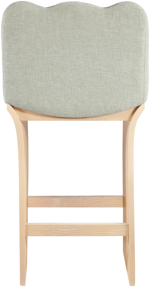 Rowan Mint Chenille Fabric Upholstered Counter Stool , 1 Piece (Style 1)