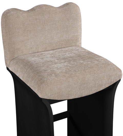 Rowan Beige Chenille Fabric Upholstered Counter Stool , 1 Piece (Style 1)