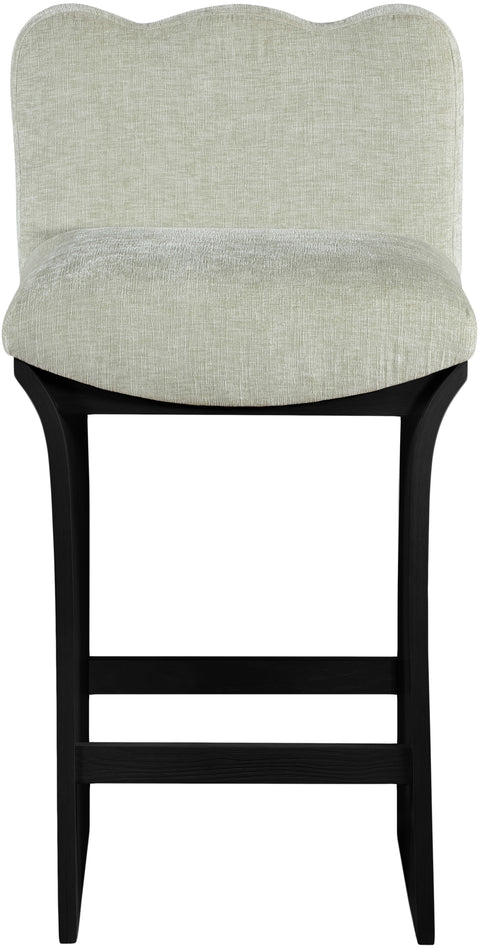 Rowan Mint Chenille Fabric Upholstered Counter Stool , 1 Piece (Style 2)