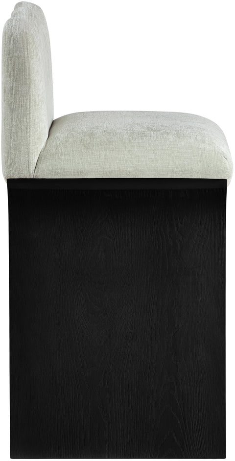 Rowan Mint Chenille Fabric Upholstered Counter Stool , 1 Piece (Style 2)