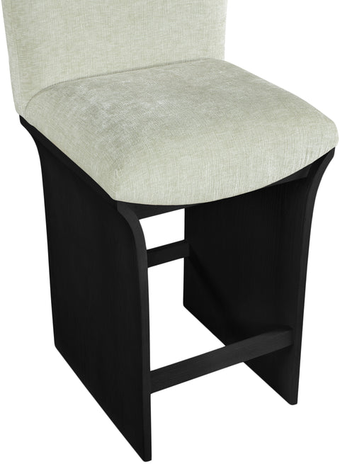 Rowan Mint Chenille Fabric Upholstered Counter Stool , 1 Piece (Style 2)