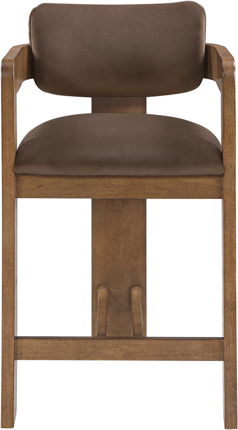 Amara Velvet Upholstered Counter Stool, 1 Piece (Style 2)