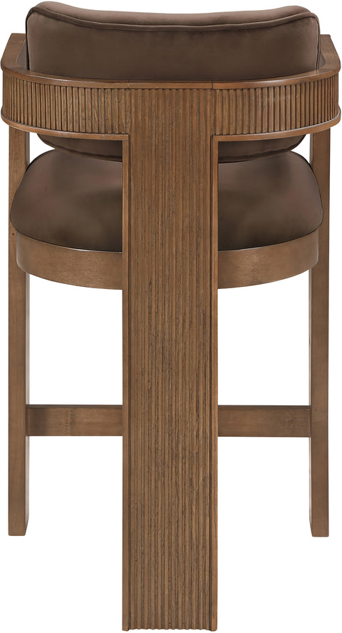 Amara Velvet Upholstered Counter Stool, 1 Piece (Style 2)
