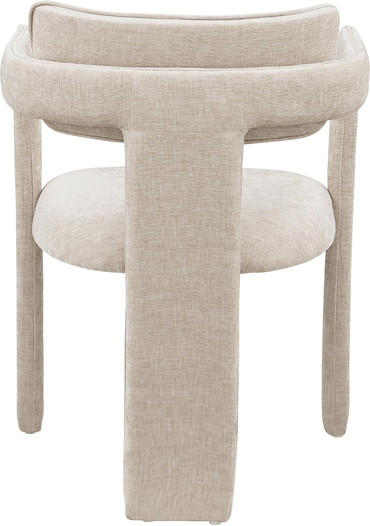 genesis beige chenille fabric dining chair