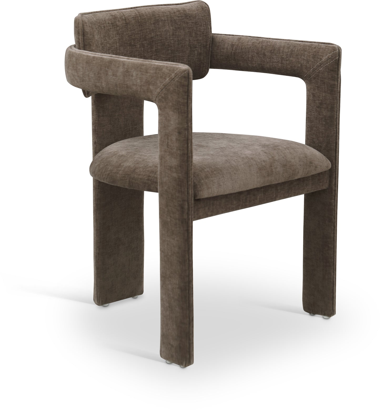 genesis brown chenille fabric dining chair