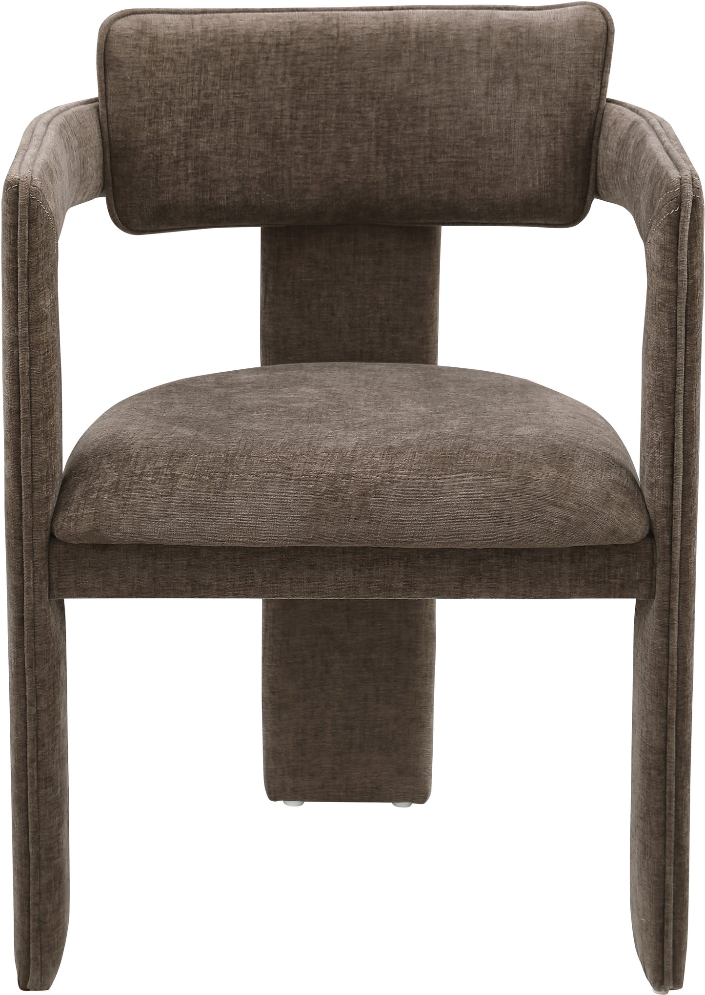 genesis brown chenille fabric dining chair