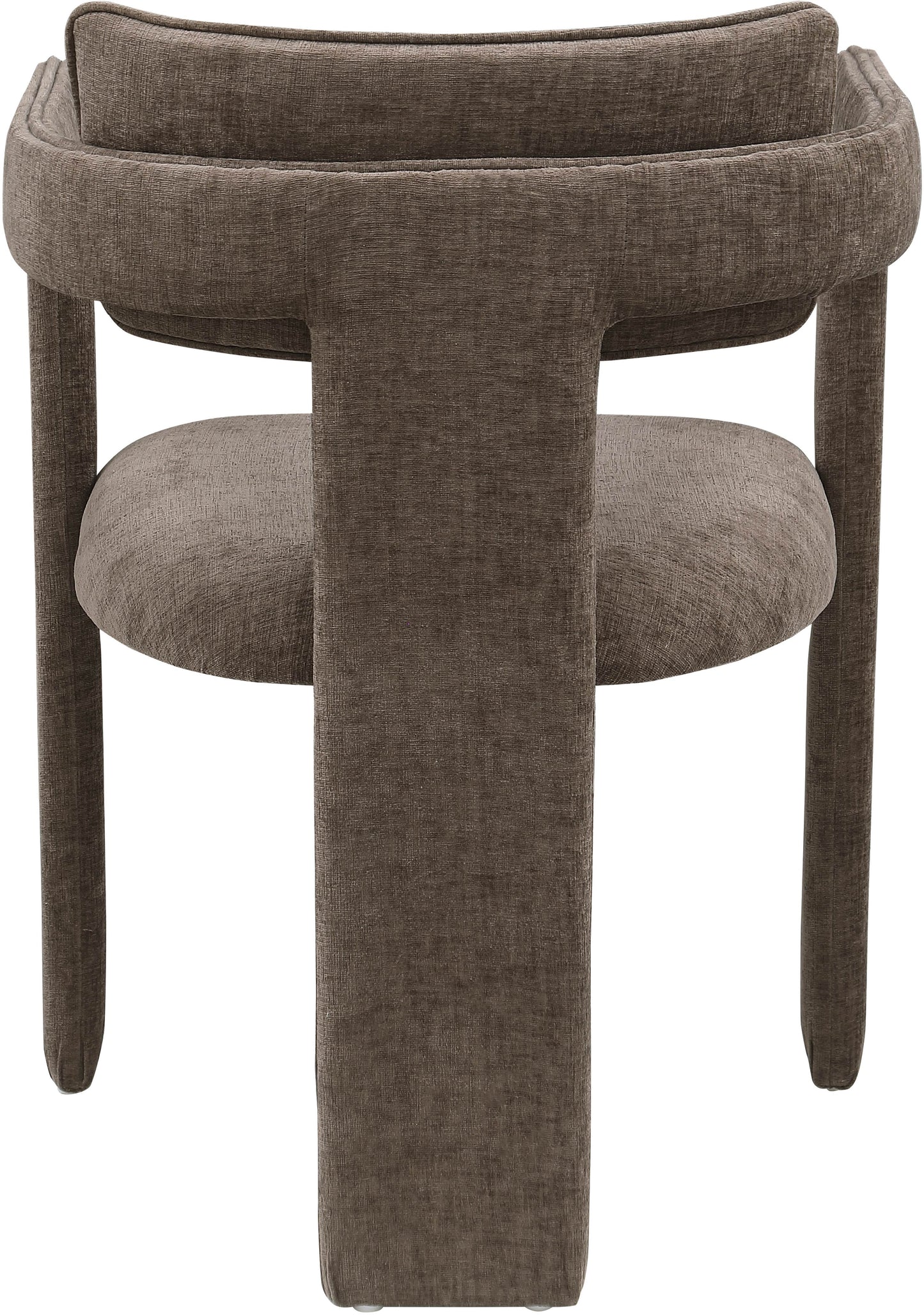 genesis brown chenille fabric dining chair