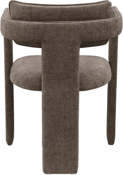 Genesis Brown Chenille Fabric Dining Chair