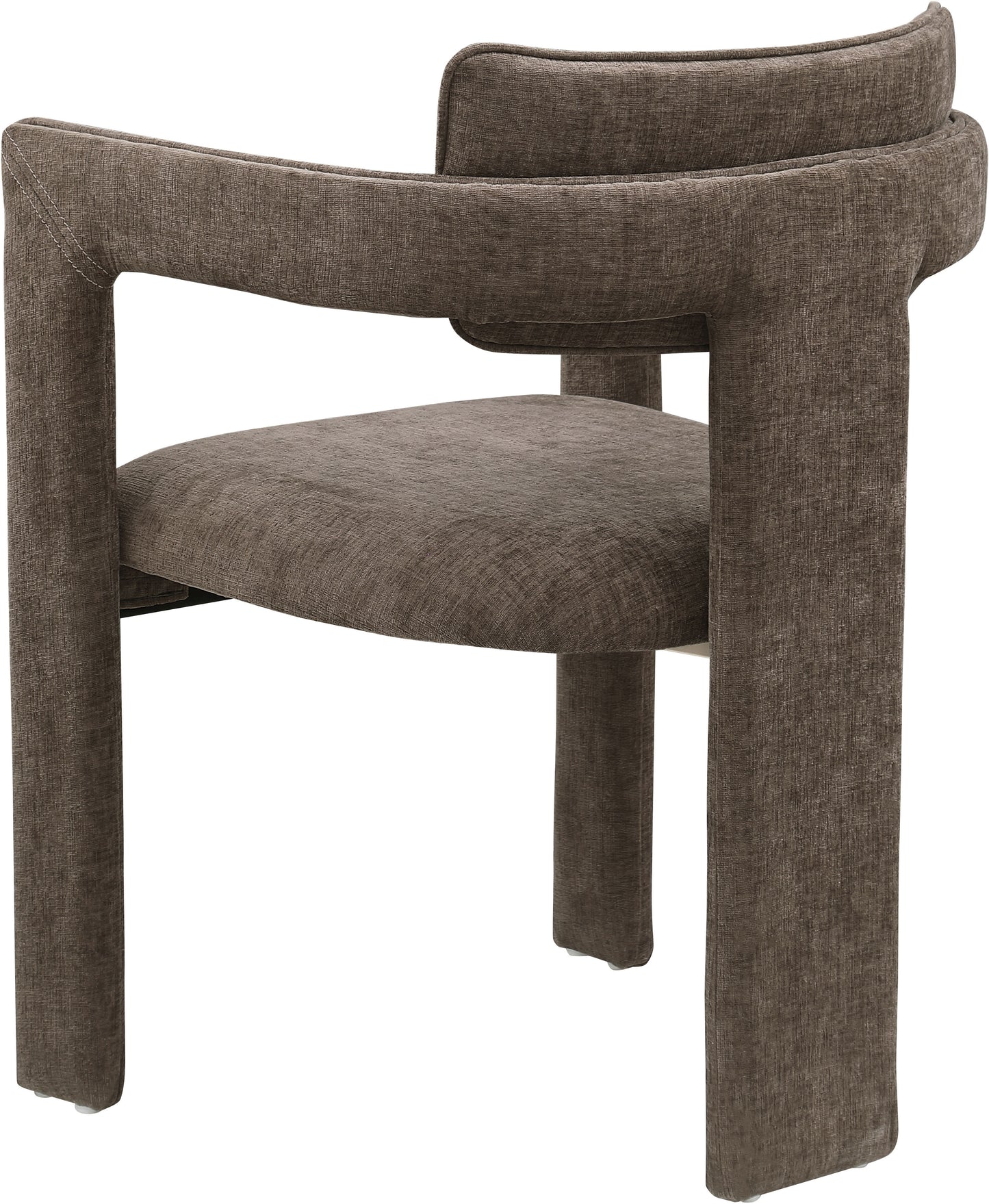 genesis brown chenille fabric dining chair