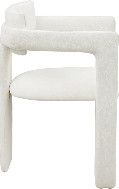 Genesis Cream Chenille Fabric Dining Chair