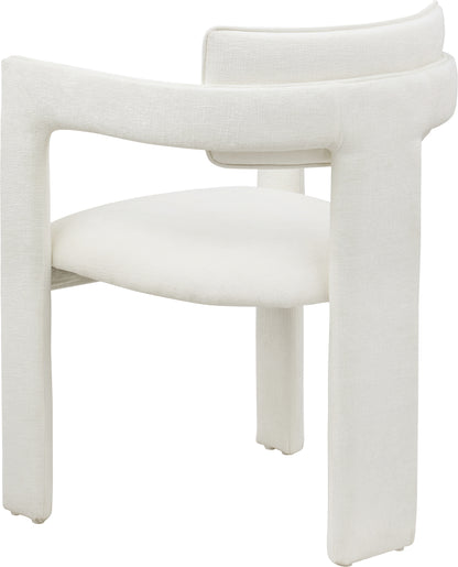 Genesis Cream Chenille Fabric Dining Chair