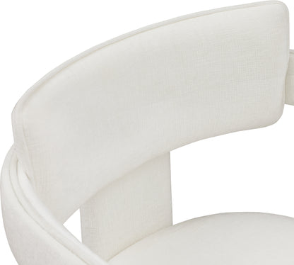 Genesis Cream Chenille Fabric Dining Chair