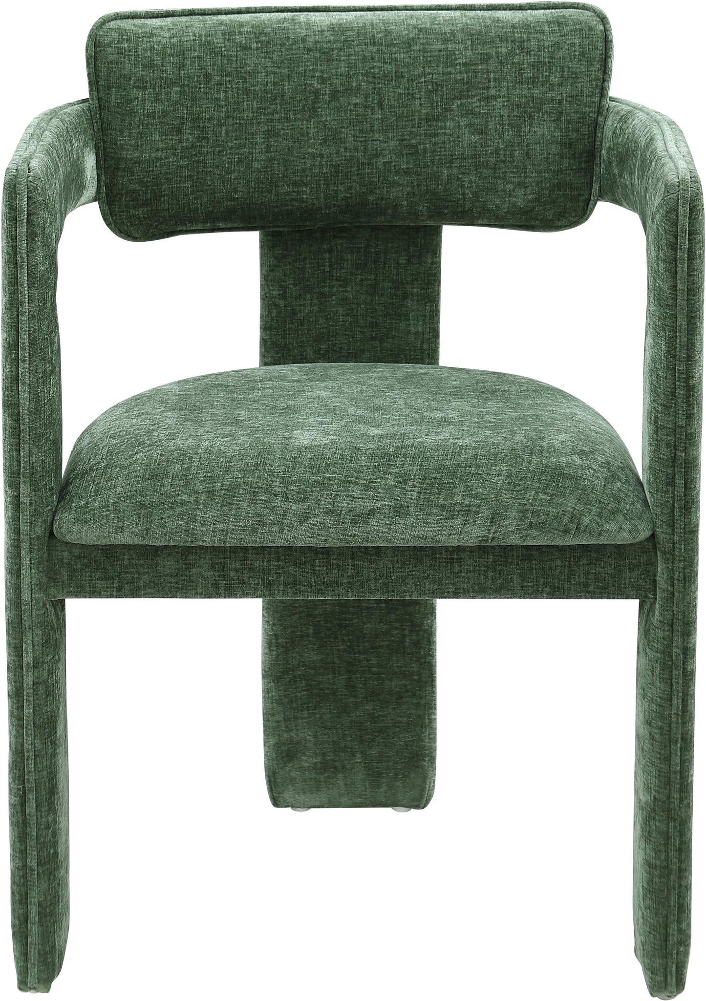 genesis green chenille fabric dining chair