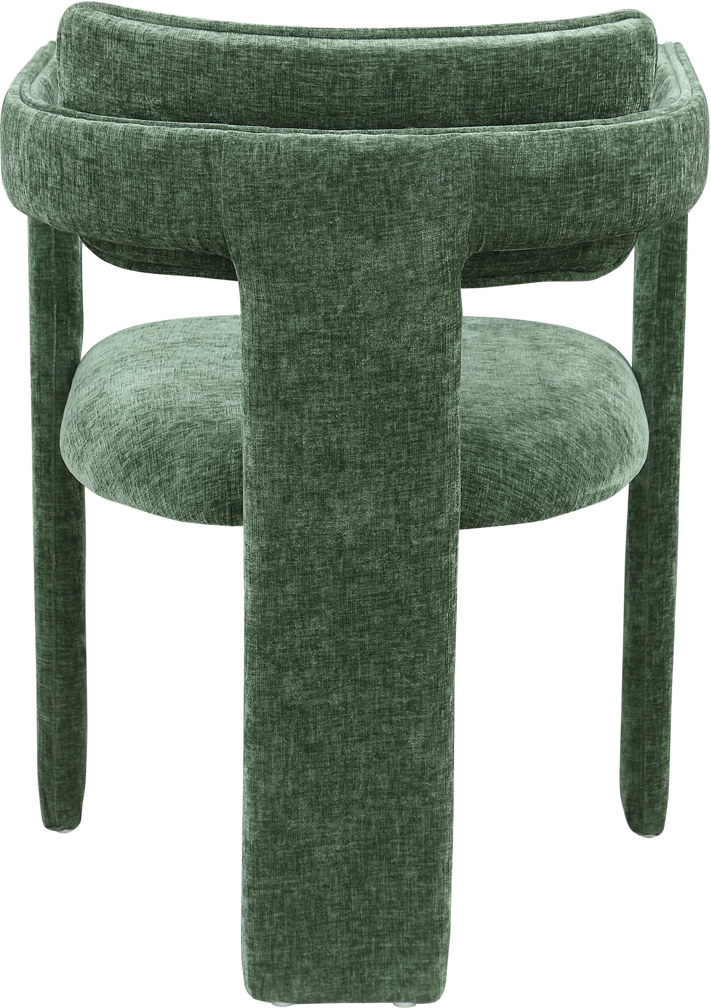 genesis green chenille fabric dining chair