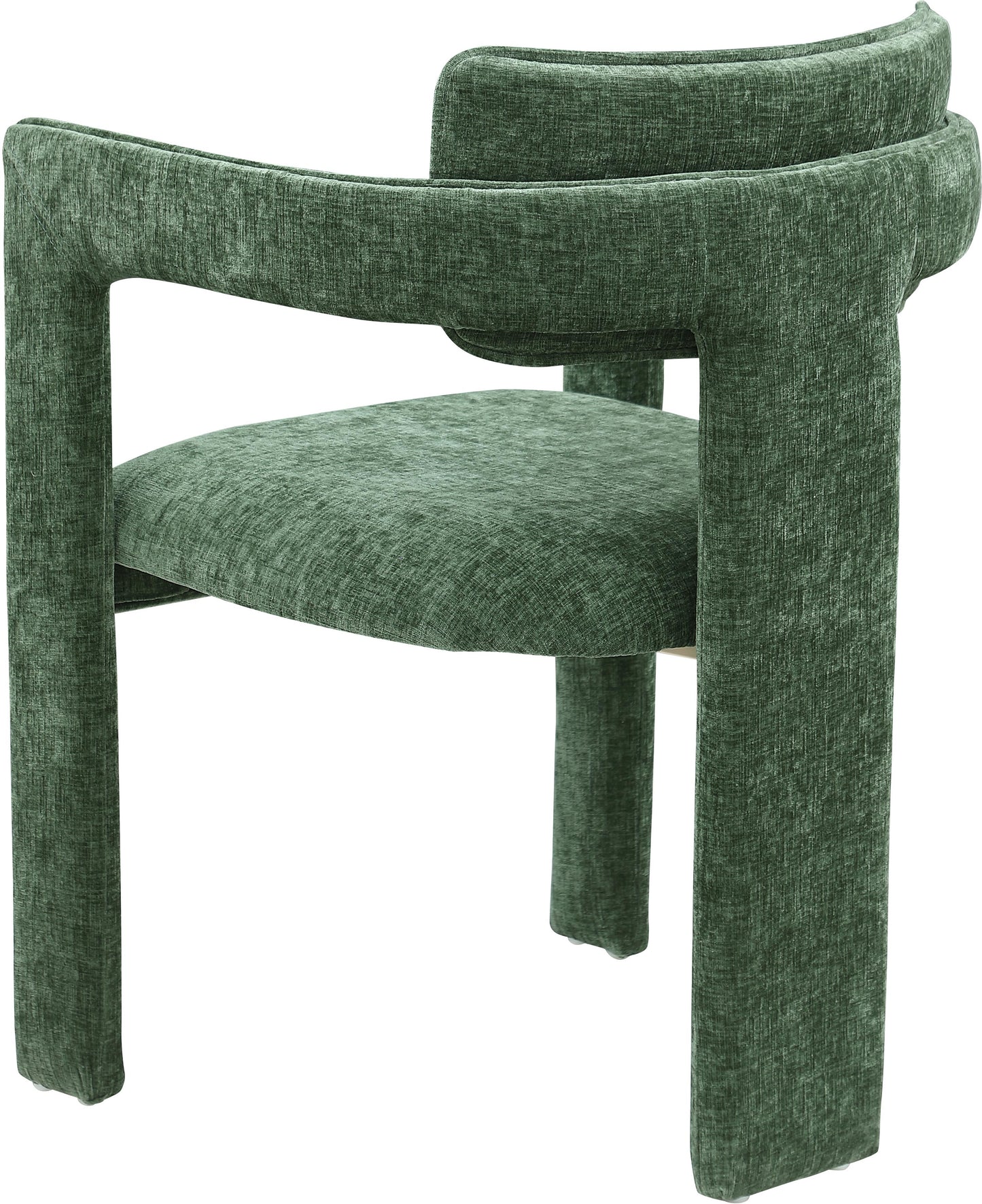 genesis green chenille fabric dining chair