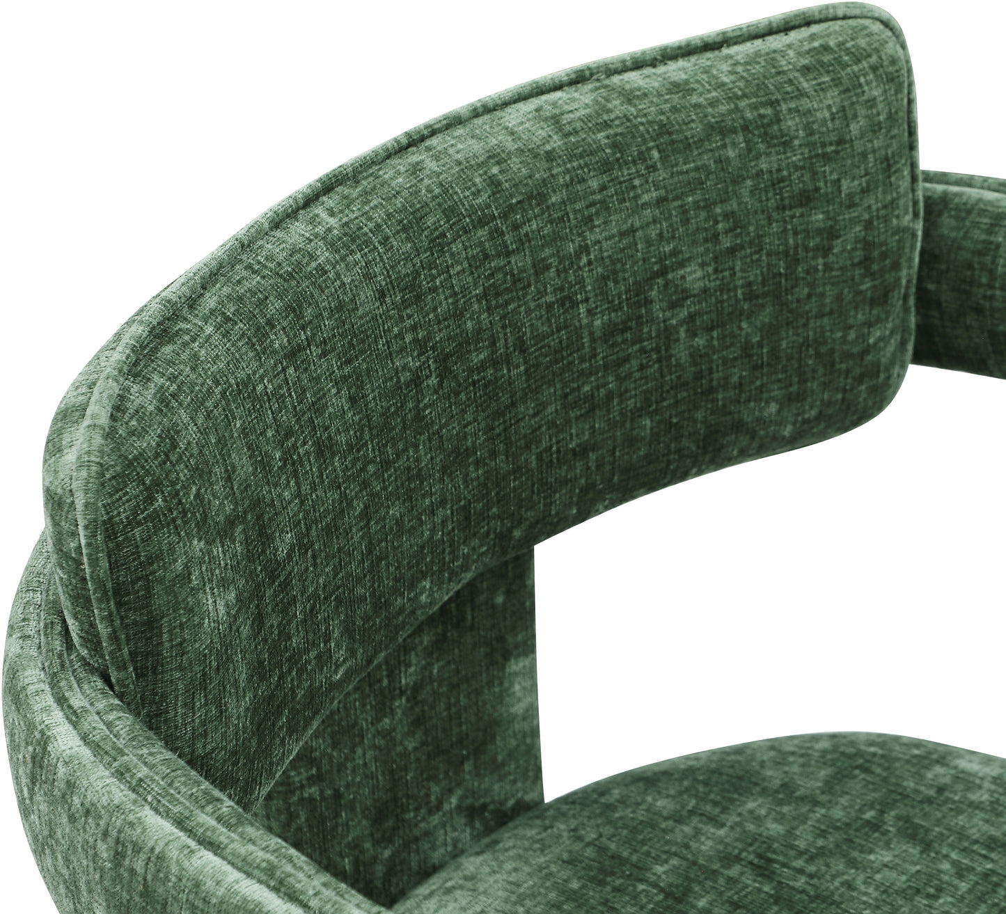 genesis green chenille fabric dining chair