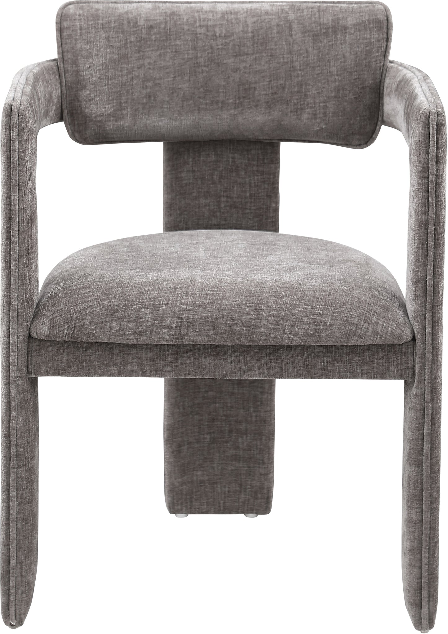 genesis grey chenille fabric dining chair