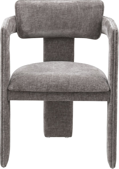 Genesis Grey Chenille Fabric Dining Chair