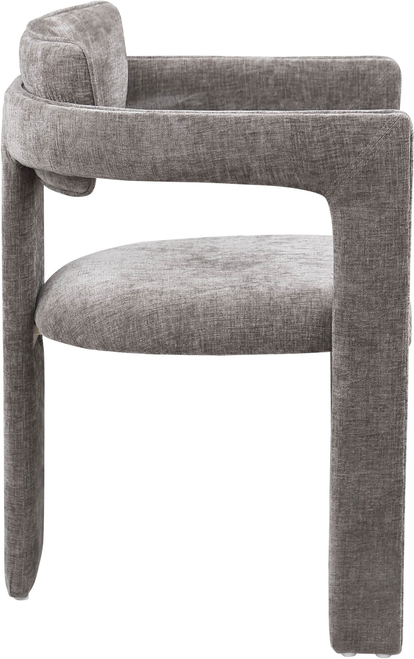 genesis grey chenille fabric dining chair