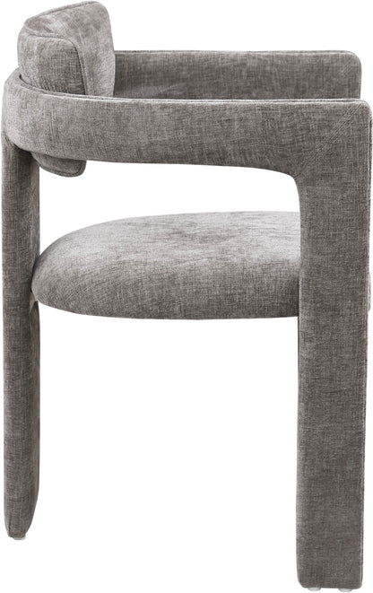 Genesis Grey Chenille Fabric Dining Chair