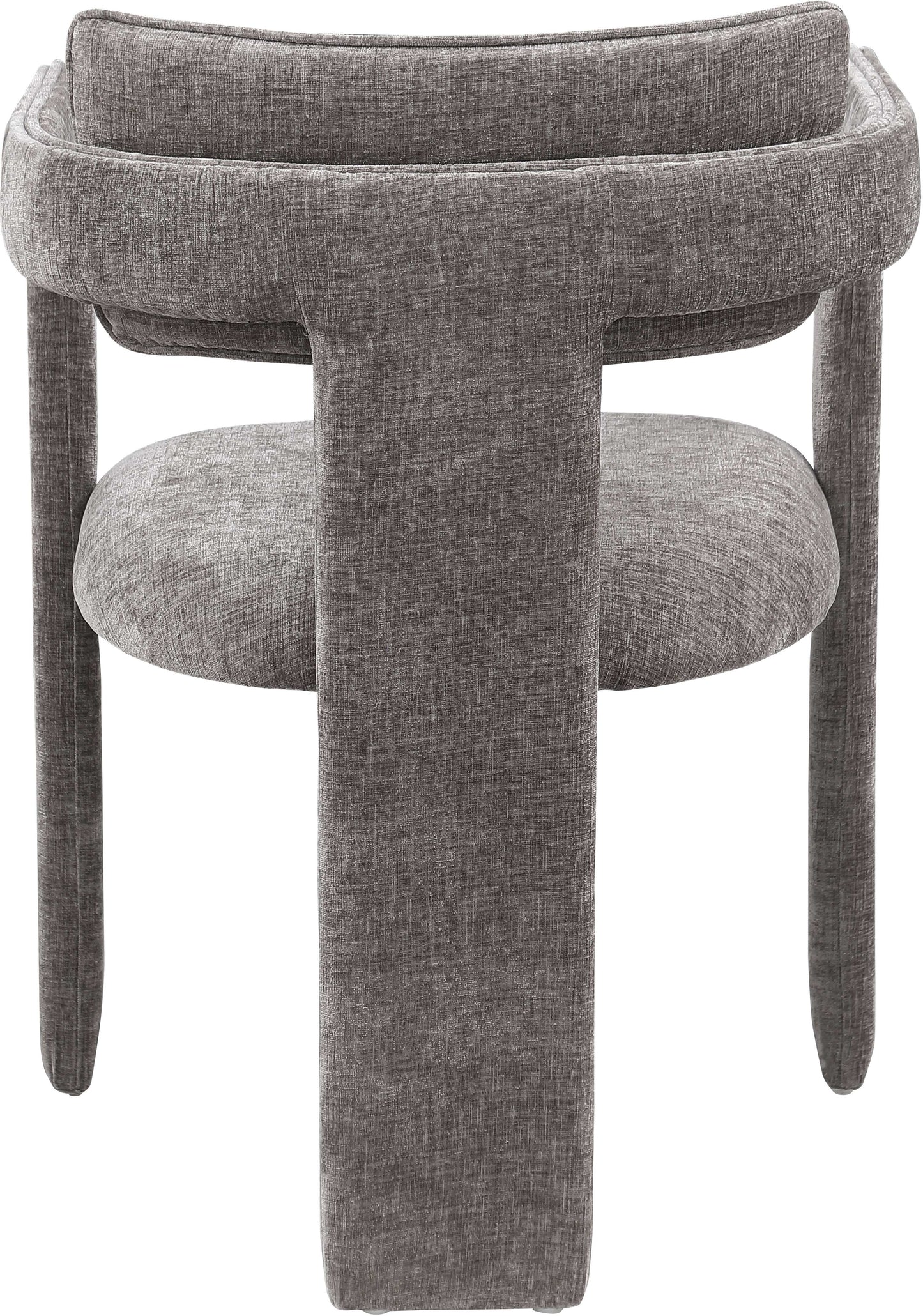 genesis grey chenille fabric dining chair