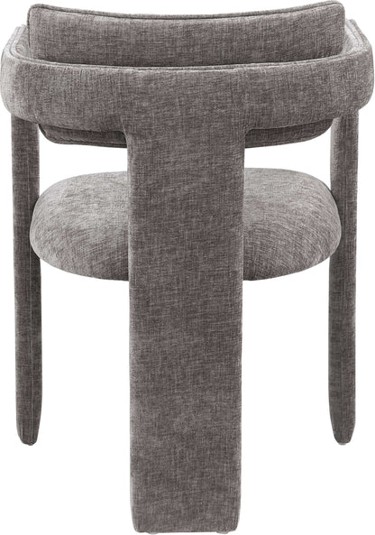 Genesis Grey Chenille Fabric Dining Chair