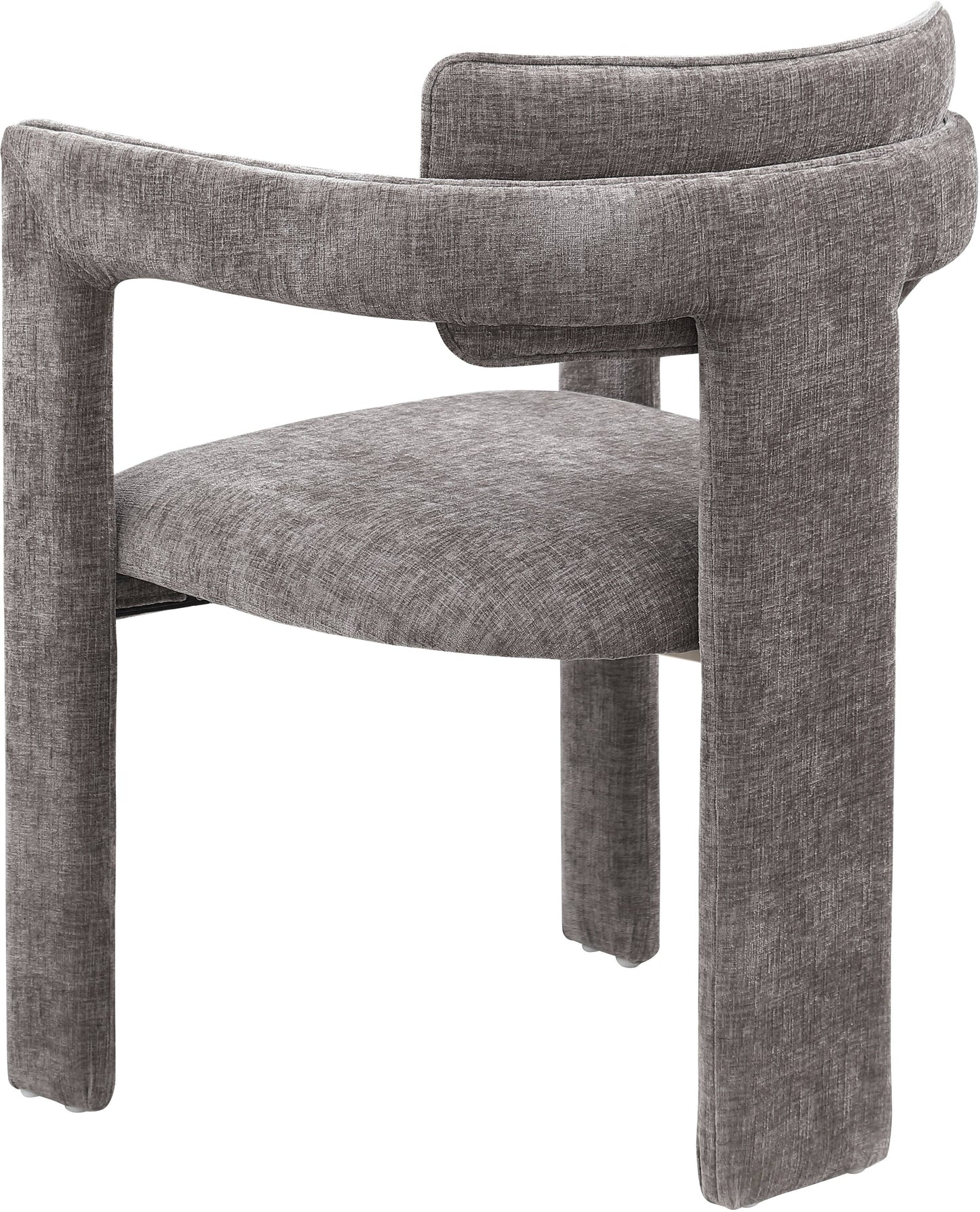 genesis grey chenille fabric dining chair