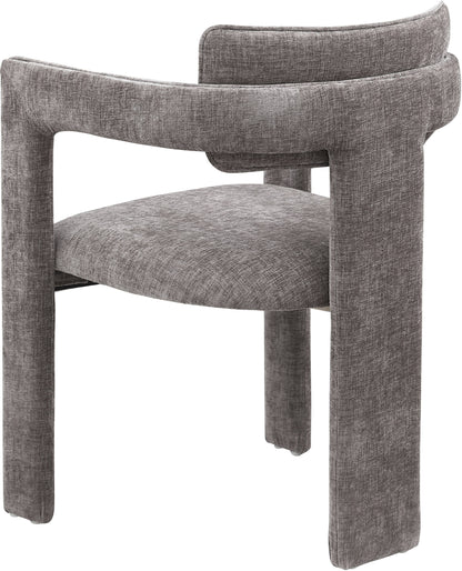 Genesis Grey Chenille Fabric Dining Chair