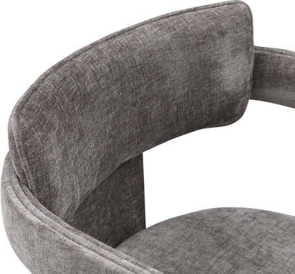 Genesis Grey Chenille Fabric Dining Chair