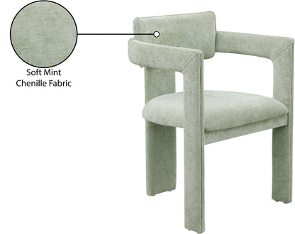 Genesis Mint Chenille Fabric Dining Chair