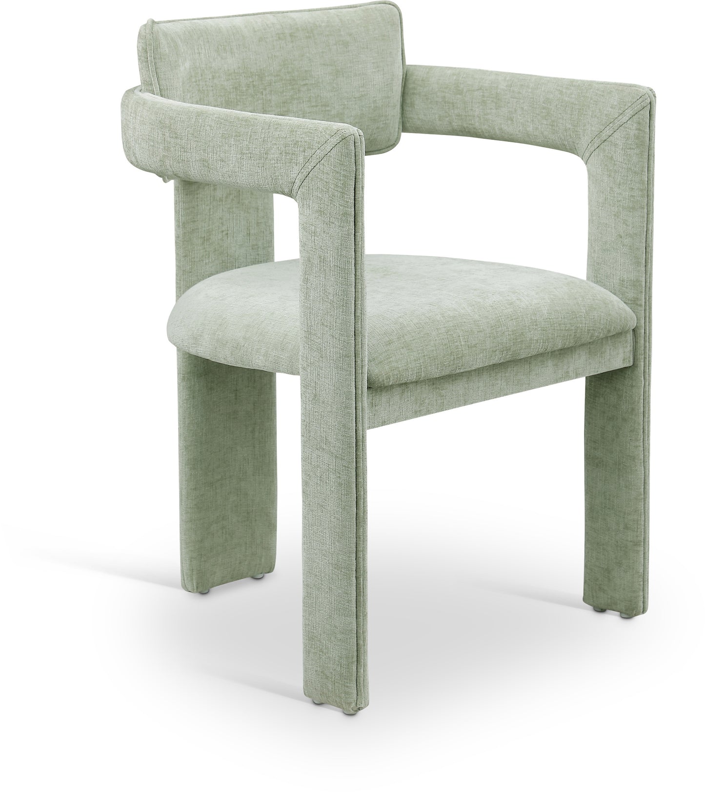 genesis mint chenille fabric dining chair