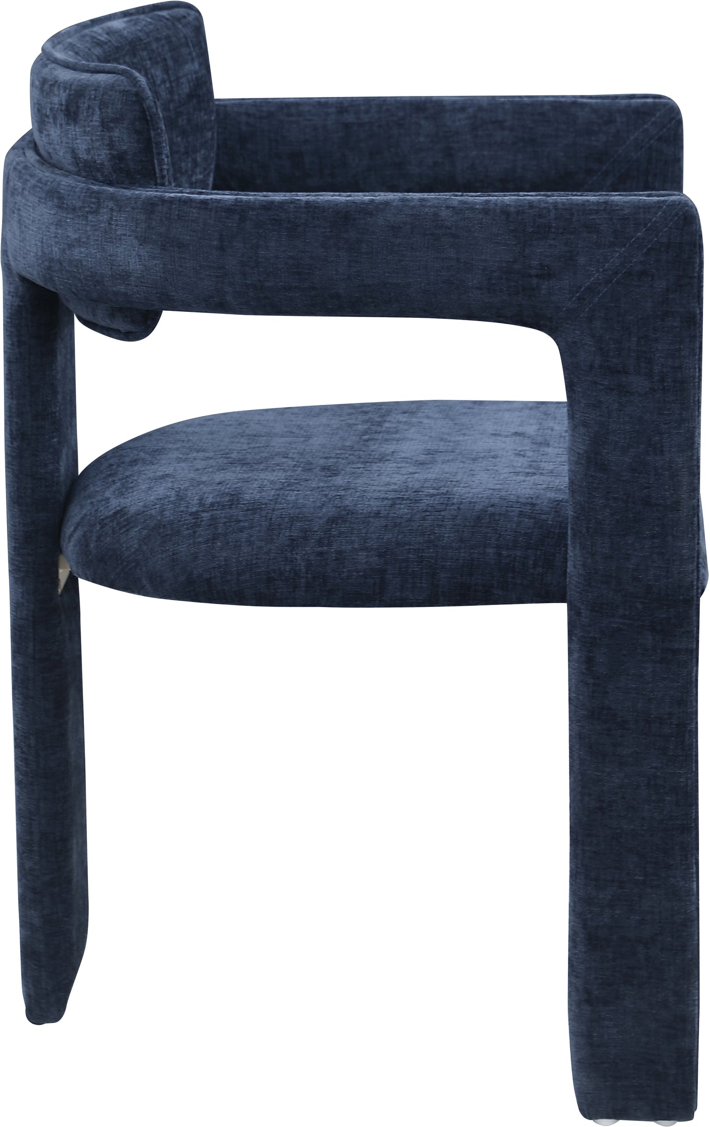 genesis navy chenille fabric dining chair