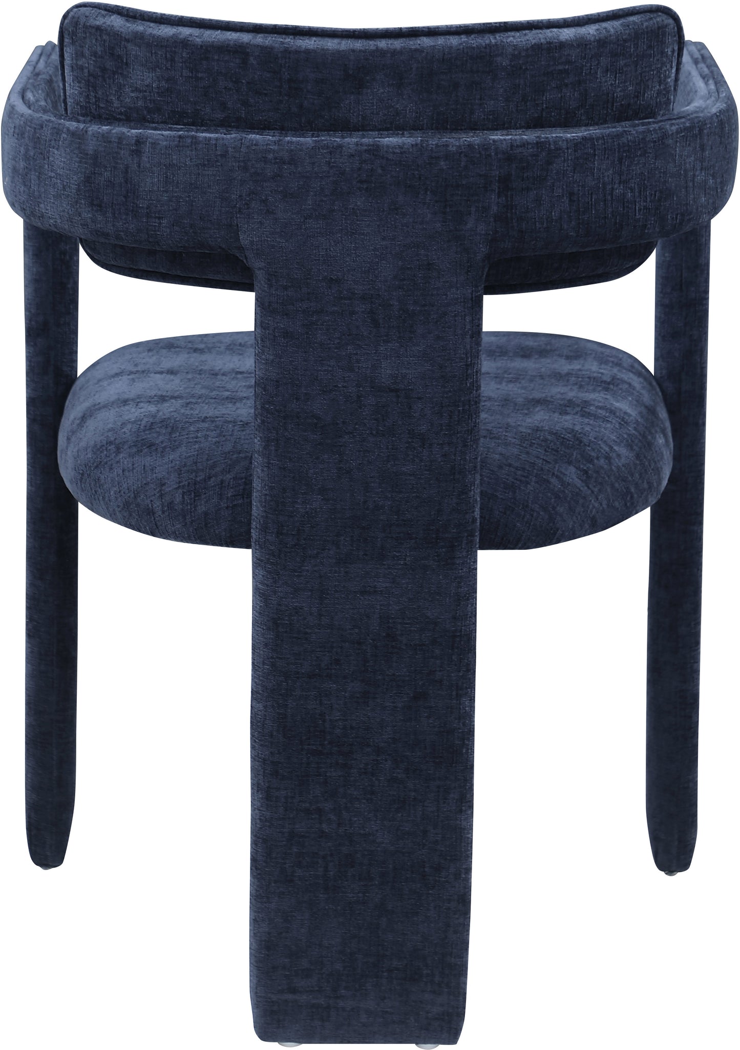 genesis navy chenille fabric dining chair