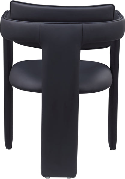 Genesis Black Vegan Leather Dining Chair