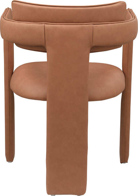 Genesis Cognac Vegan Leather Dining Chair