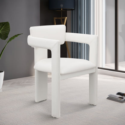 Genesis Cream Vegan Leather Dining Chair