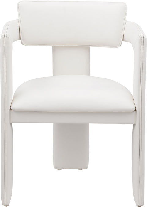 Genesis Cream Vegan Leather Dining Chair