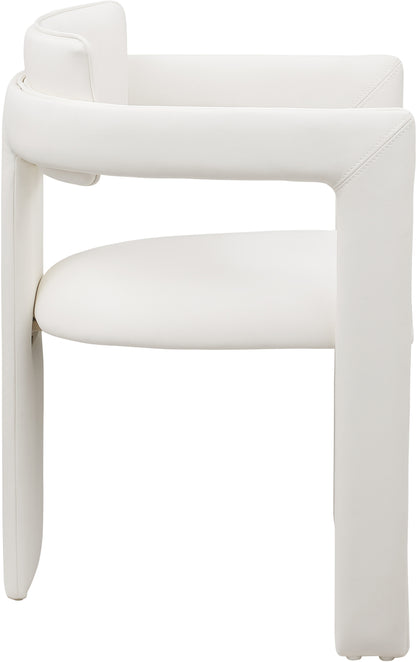 Genesis Cream Vegan Leather Dining Chair