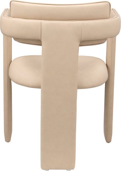 Genesis Tan Vegan Leather Dining Chair