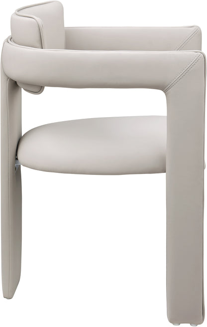 Genesis Taupe Vegan Leather Dining Chair