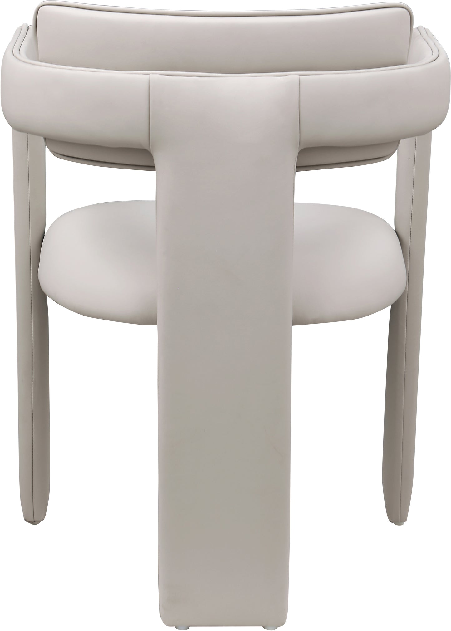 genesis taupe vegan leather dining chair