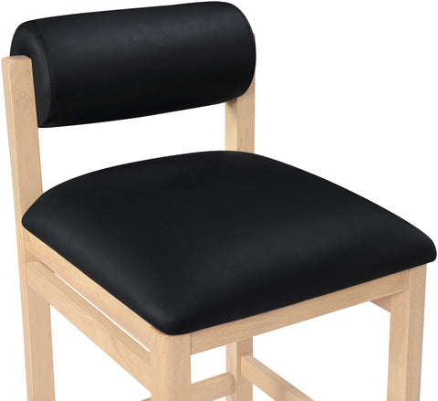 Marlow Black Vegan Leather Upholstered Counter Stool , 1 Piece (Style 1)