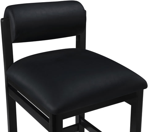 Marlow Black Vegan Leather Upholstered Counter Stool , 1 Piece (Style 2)