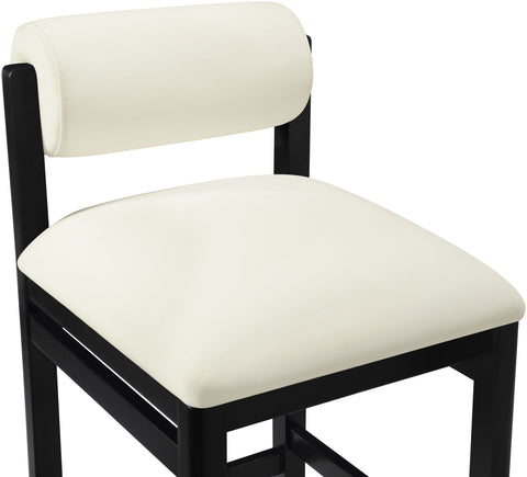 Marlow Cream Vegan Leather Upholstered Counter Stool , 1 Piece (Style 2)