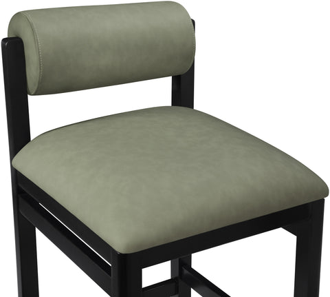 Marlow Green Vegan Leather Upholstered Counter Stool, 1 Piece