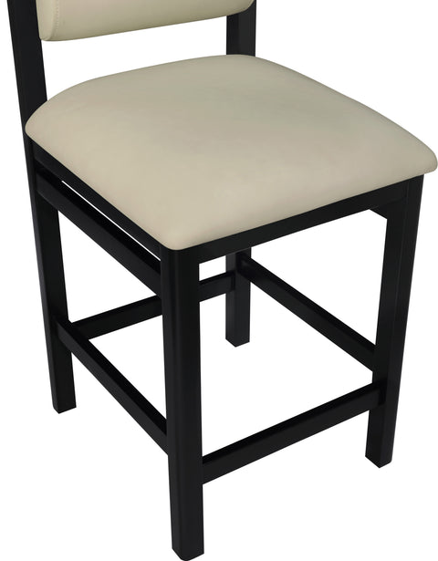 Marlow Taupe Vegan Leather Upholstered Counter Stool, 1 Piece