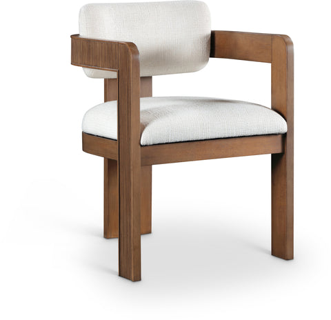 Amara Linen Textured Fabric Upholstered Dining Chair, 2-Piece (Style 3)
