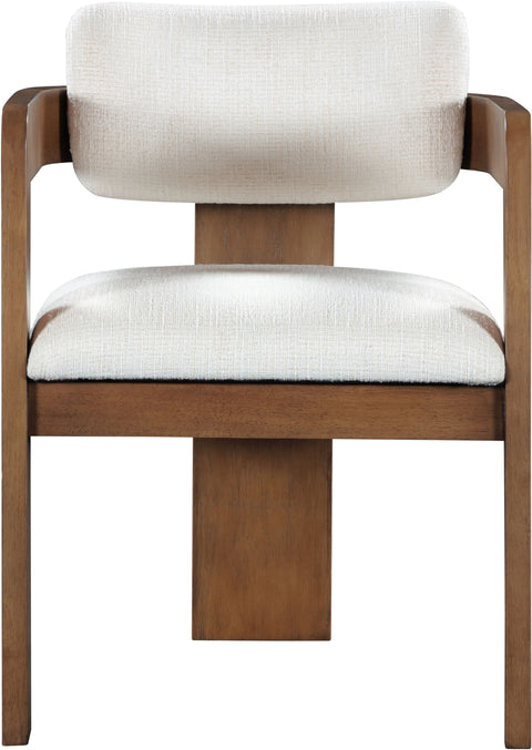 Amara Linen Textured Fabric Upholstered Dining Chair, 2-Piece (Style 3)